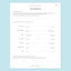 Sheet titled 'The Spring Reset' on a light blue background