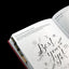 gold foil tabs in merlot goal planner
