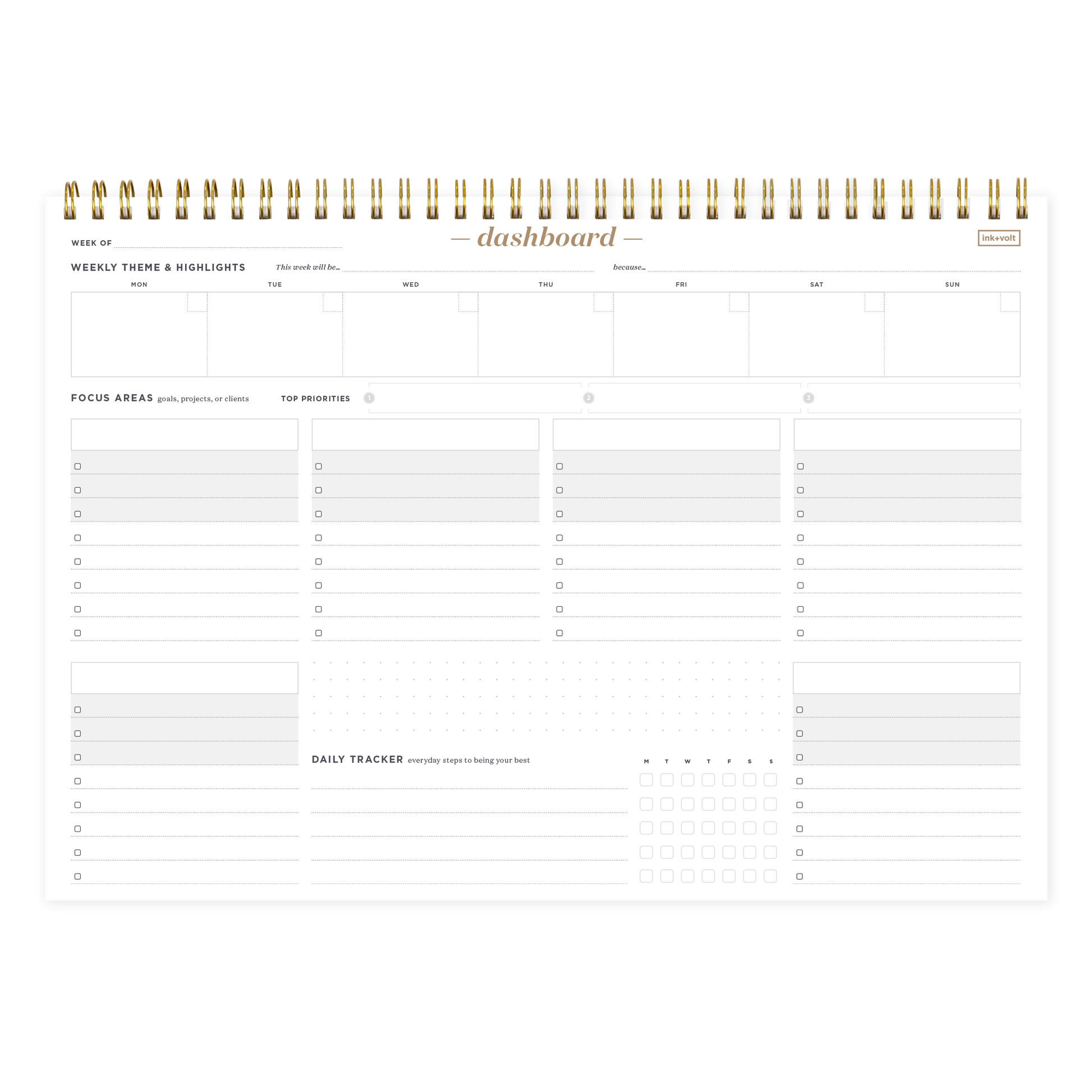 Dashboard Spiral Deskpad interior
