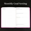 Goal Planner August-July - Bookcloth Cover monthly goals
