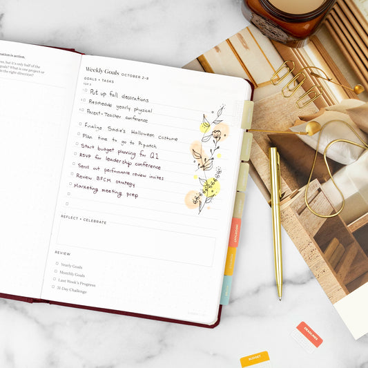 Planner Tabs sunruse foil