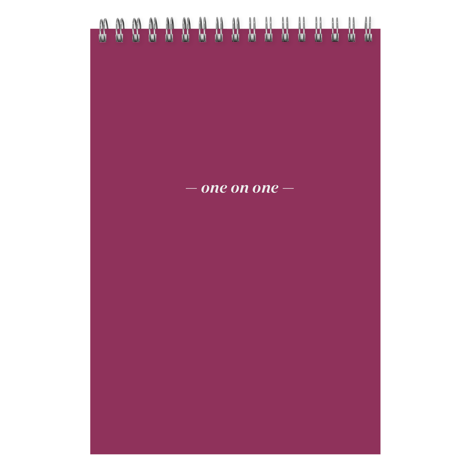 One On One Spiral Notepad mulberry